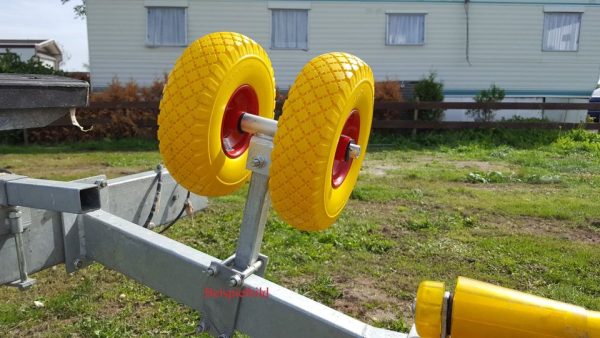 PU Seitliche Doppel Sliprollen mit 20mmVA Welle 1 (Set)